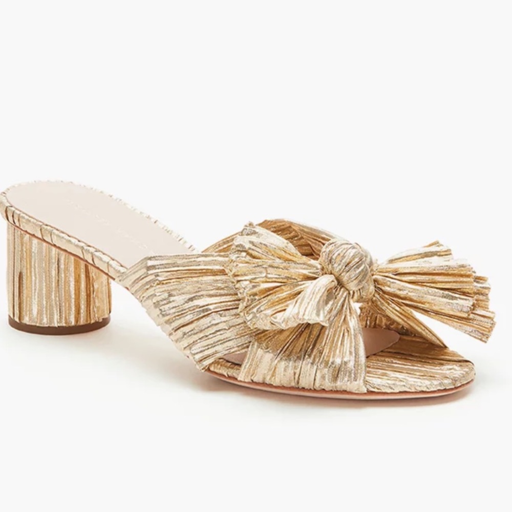 LOEFFLER RANDALL EMILIA SANDAL - gold fits size 6.5